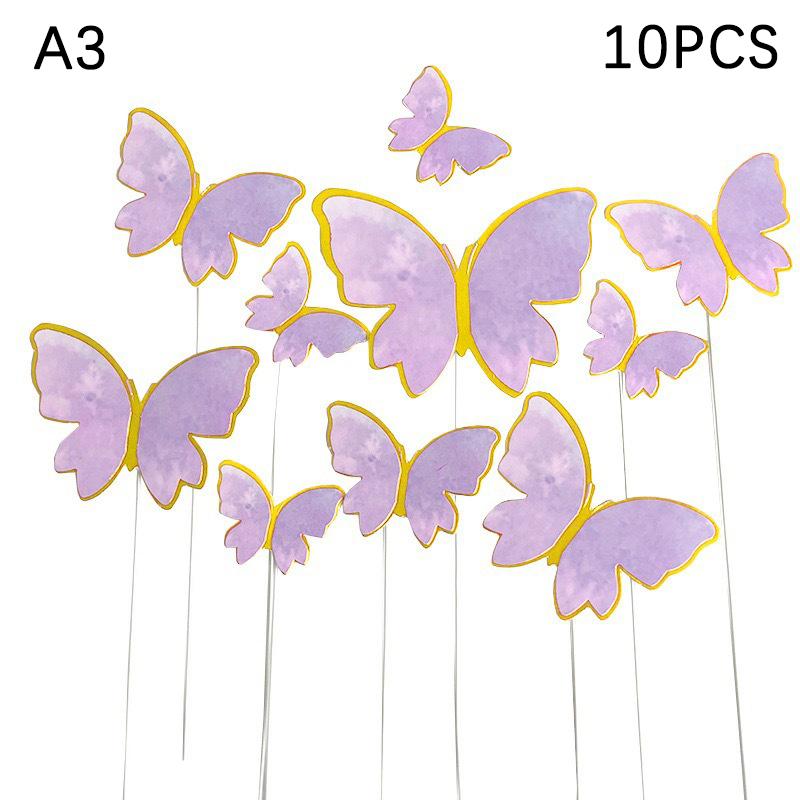 Decor Tort Fluture Topper Tort La Mulți Ani Festival Plugin Baking Insert Steag Petrecere Tort Nuntă Zi de Naștere Decor