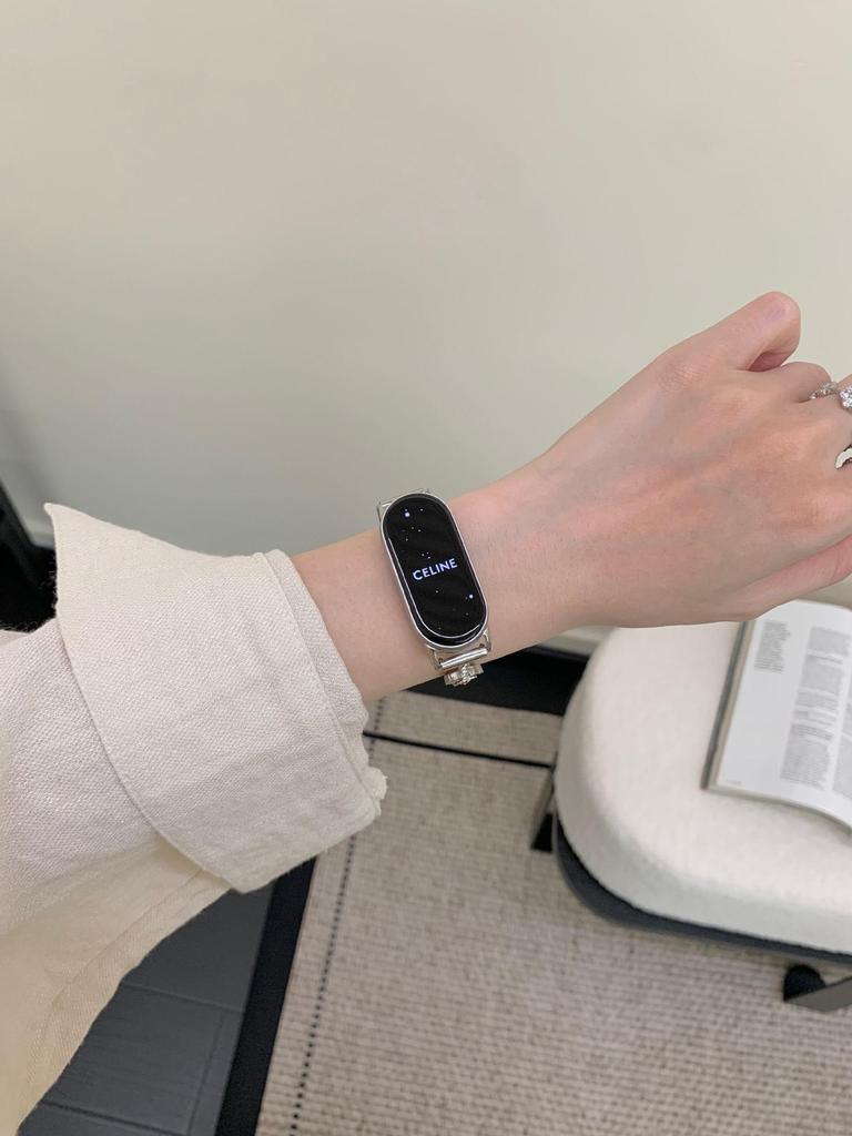 Redmi Watch 4/5 Kamelien-Diamantarmband & Xiaomi Smart Band Metallarmband