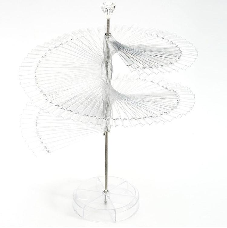 Nail Art Spiral Color Card Fan - 120 Colors Display Stand for Gel Polish