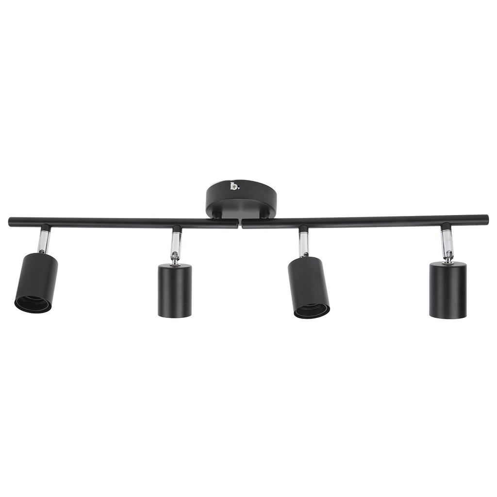 Tracking Lights Ceiling LED 4 60W Adjustable Angle Foldable Matte Black 4 Light Tracking Lighting for Bedroom Hotel