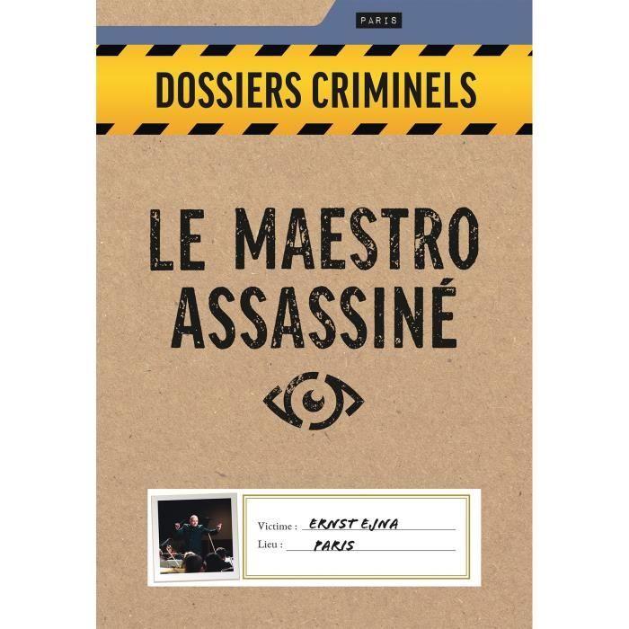 Le Maestro Assassiné - Asmodee - Jeu d'enquête - Dès 18 ans - Fabriqué en France