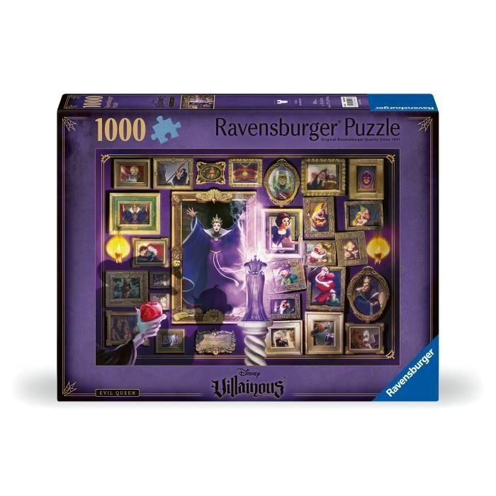 Puzzle - ravensburger - the evil queen - 1000 pièces - multicolore - collection disney villainous