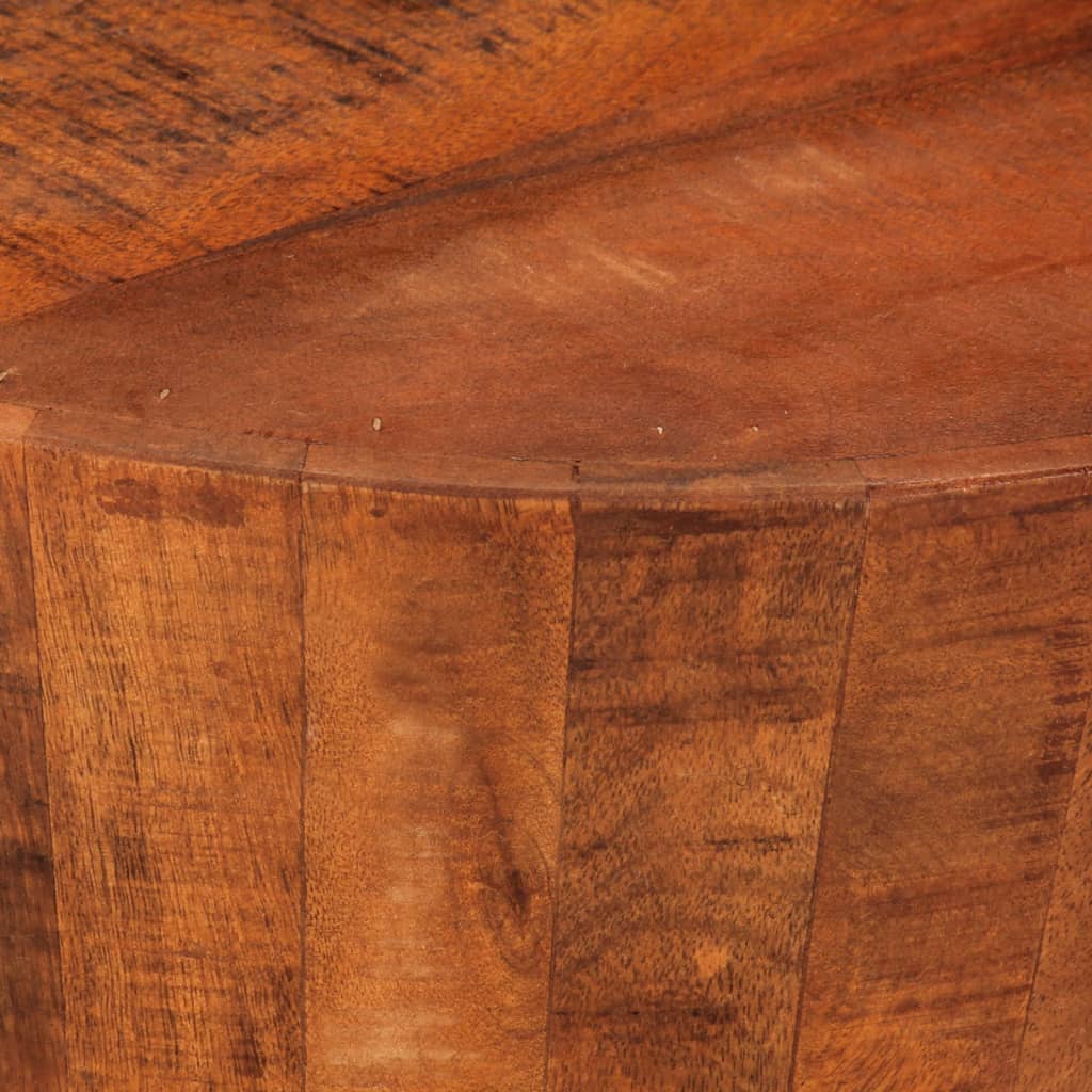 Vidaxl Coffee Table, Ø 52X30 Cm, Raw Solid Mango Wood