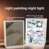 21cm/8.27in Anime Detective Conan Light Painting Mirror Lamp 3D Peripherals Bedroom Led Night Desktop Crafts Gift Toy Decorative
