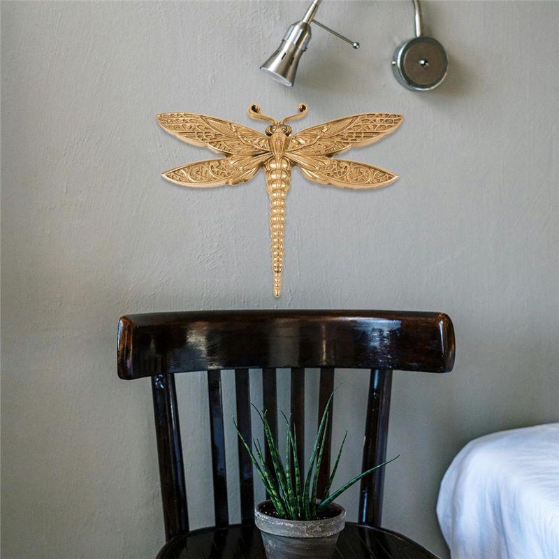 A33R-2PCS Dragonfly Silicone Mold Large Epoxy Resin Dragonfly Shape Molds 3D Unique Animal Pendant Wall Hanging Mould