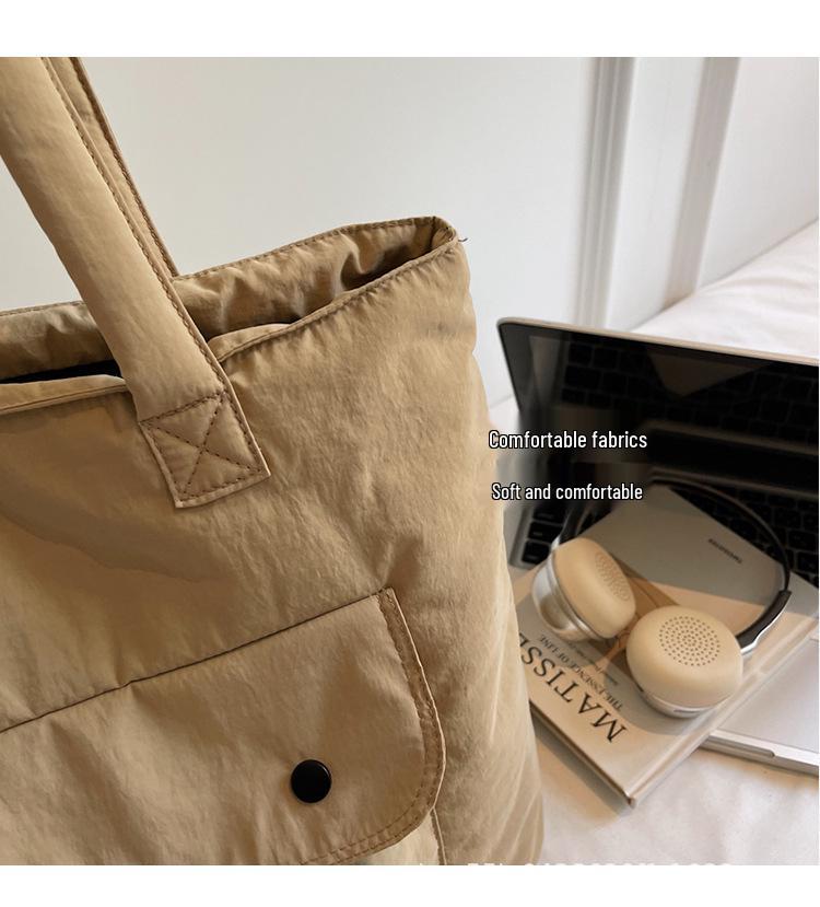 Japanese Harajuku Canvas Shoulder Bag for College Students - Women's Crossbody Tote