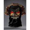 2026 New Family Matching German Theme 3D Printed T-shirt Summer Classic Quick Drying Short Sleeve Sports T-shirt