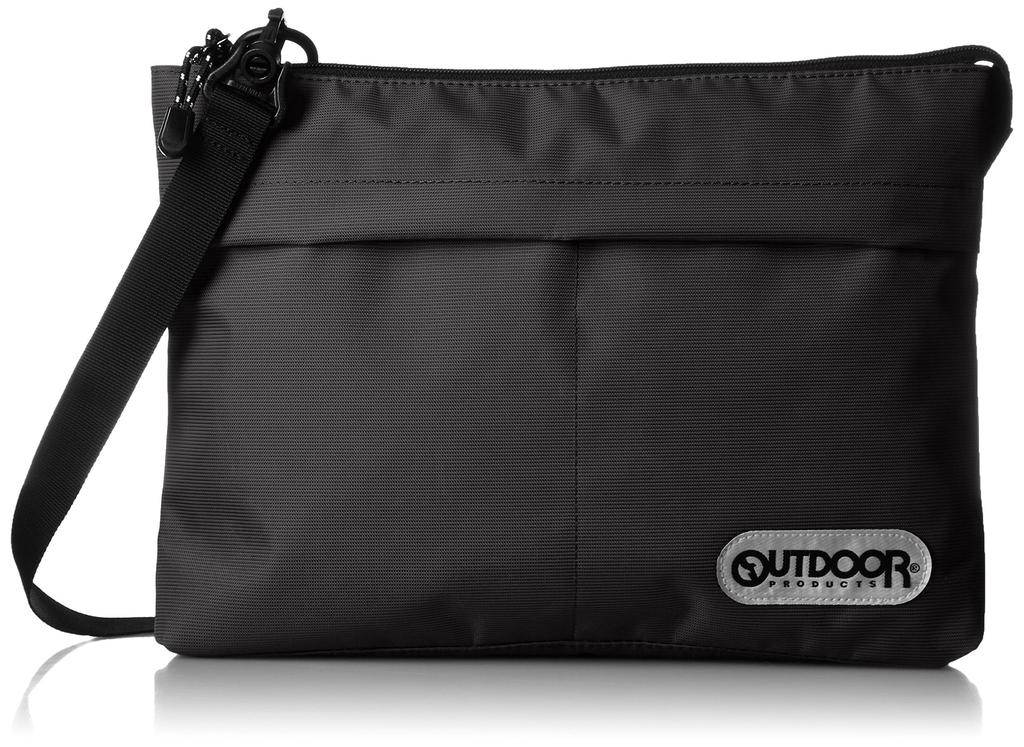 Outdoor Products Solid Square Sacoche, B5 Capacity, with Organizer, 2-Way, Large, Crossbody