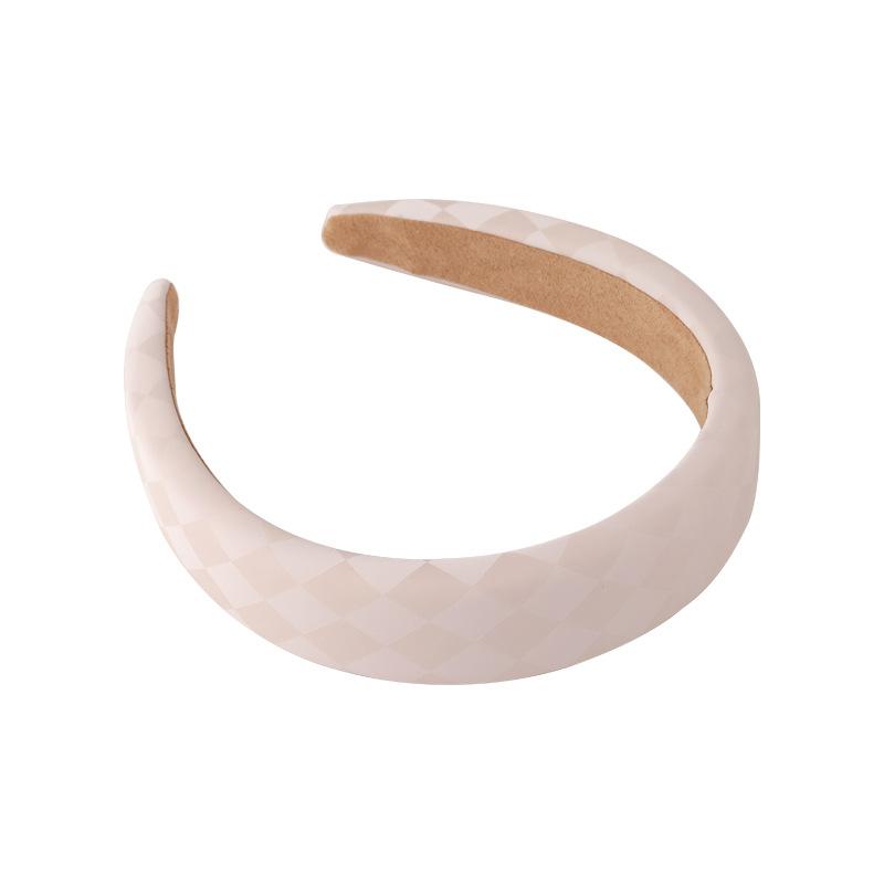 2025 Lace Pearl Fold Hair Bands For Women Korean Style Wide-Brimmed Sponge White Headband  Elegant Hair Band
