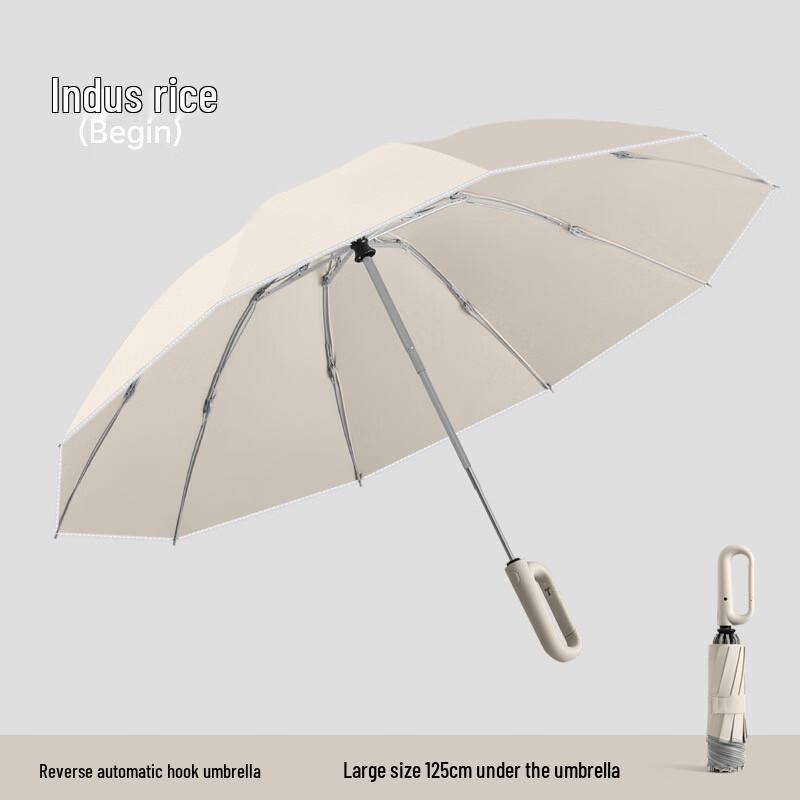 

Zhuangluhua Pin 27-inch Lightweight Semi-Automatic Rain & Sun Umbrella