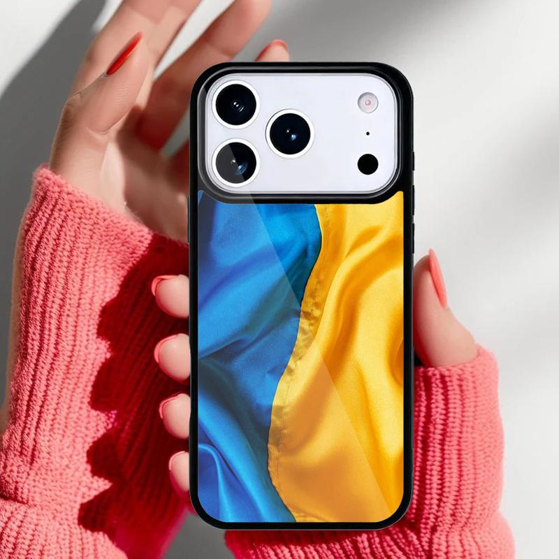 U=kraine Flag national emblem soft Phone Case for iPhone 17 Air 16e 15 14 13 Pro Max Back Cover for 12 11 Pro Coque