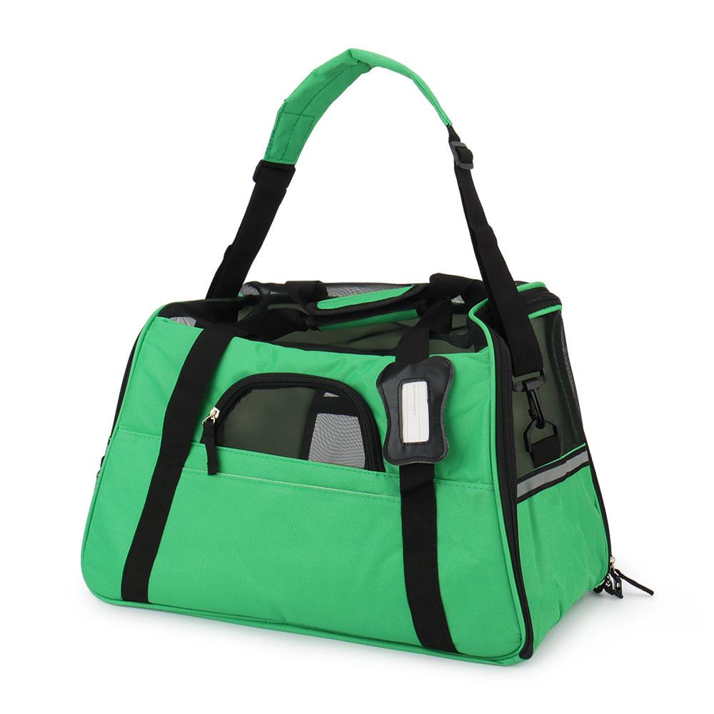 Reflective Pet Bag Portable Cat Carrier Travel Dog Shoulder Bag Pet Handbag Teddy Poodle