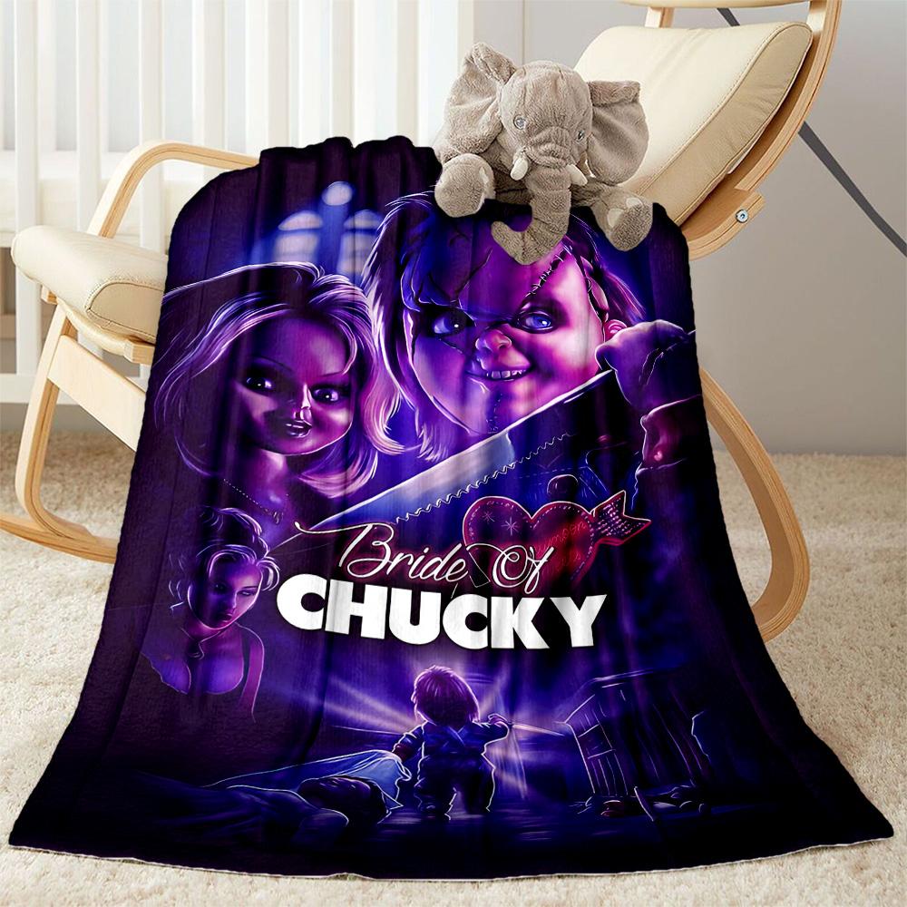 Chucky'S Bloody Knife Blanket Multi-purposeBlanket Cozy Suitable Couch Office Bed Picnics Unique Gift for Family Y70