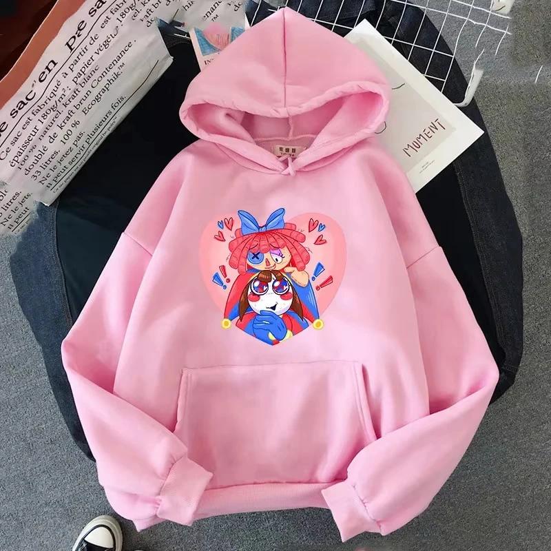 2025 Men's Autumn and Winter New Cartoon Circus Print Adult Sweatshirts for Men and Women Long Sleeve Outdoor Casual Fashion
