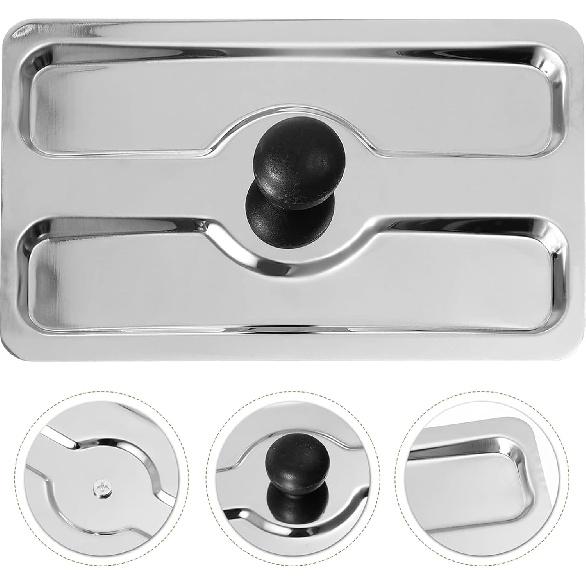 Stainless Steel Toaster Lid Replacement - Dust Cover for Bread Maker