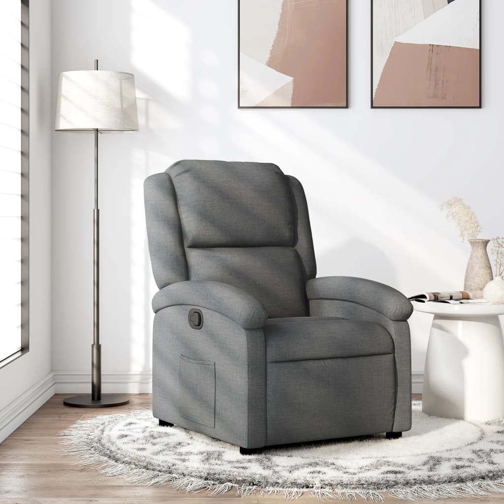 Relaxation Armchair Fabric Dark Grey