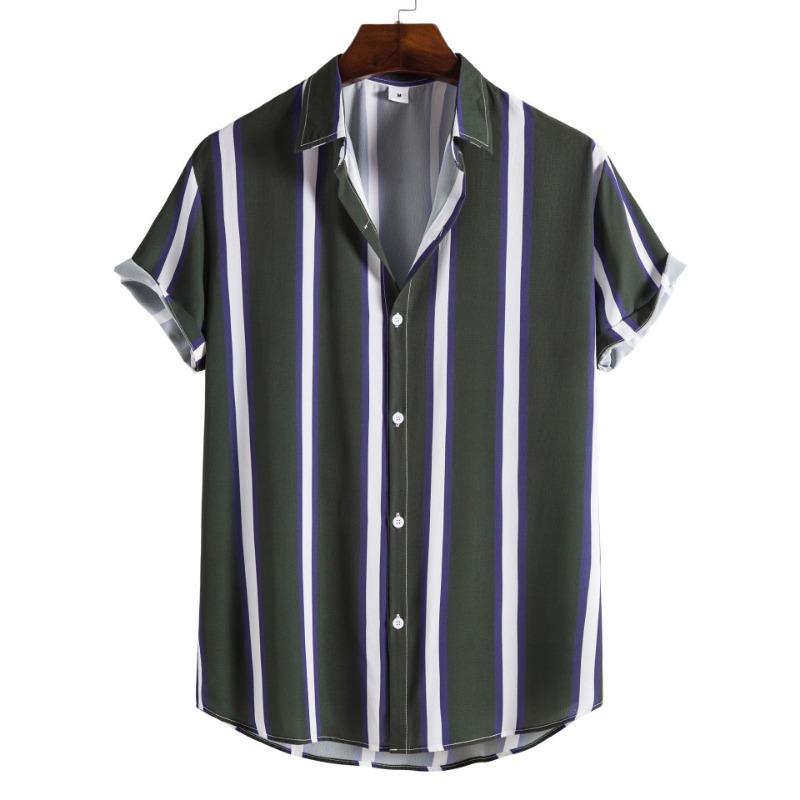 Men's Cable Knit Collar Shirt