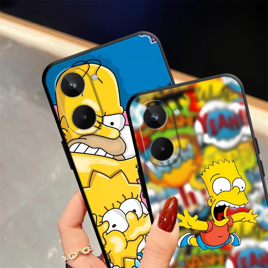 The S-simpsons Cartoon Phone Cover Case for Realme GT Master Neo2 12 14 C15 C12 P3 Ultra C21 Nazro 50 50i 11 Pro C25 C33 C35 C53