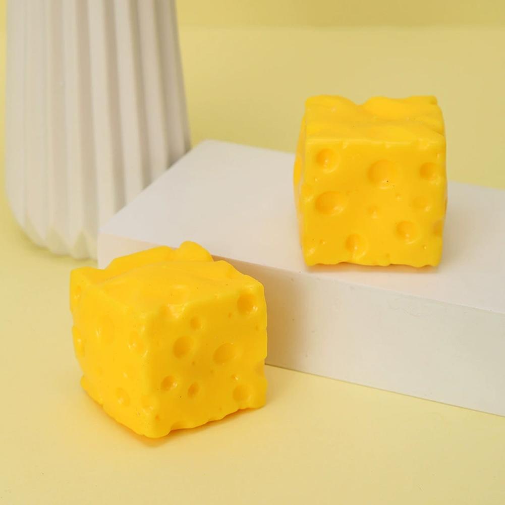 Toys Extra Large Size Cheese Fidget Toy Slow Rebound Shapeable Venting Ball Realistic Giant Squeeze for Adult Stress Relief
