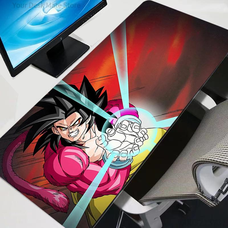 Dragon Balls Vegeta And Goku Anime Mouse Pad Larger Speed Mini Pc Computer rug Keyboard Desk Mat Gaming Accessories Mousepad