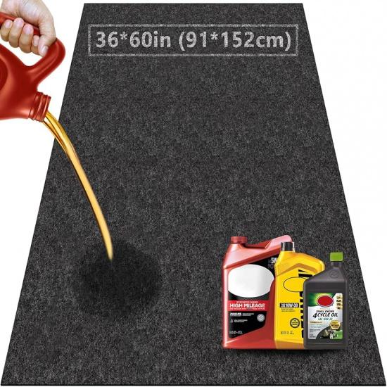 Oil Spill Mat For Garage Floor Under Car - 30X36 Inches Oil Splash Pad, Mechanic Floor Mat For Motorcycle, Refrigerator, Golf Cart, Basement