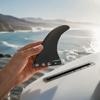 Pinne SUP a Rilascio Rapido Pinna Rotonda Sicura Ricambio Pinna Singola Paddle Boarding