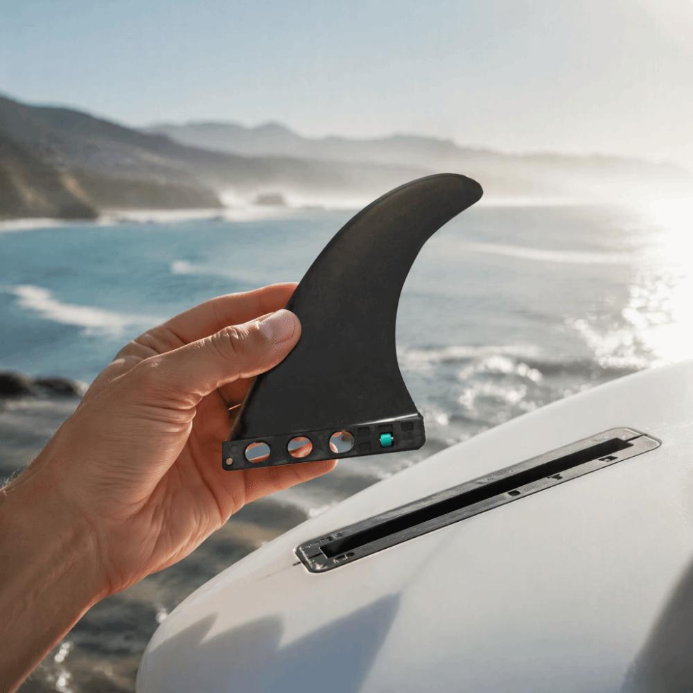 Pinne SUP a Rilascio Rapido Pinna Rotonda Sicura Ricambio Pinna Singola Paddle Boarding