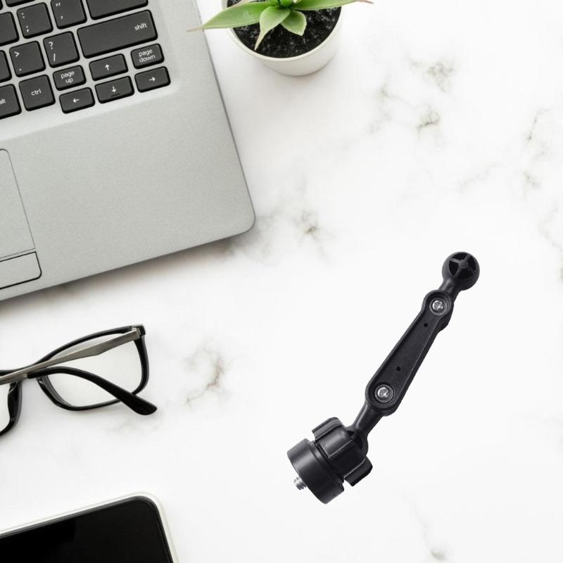 Portable Device Holder Adjustable 1/4 Inch Screw To 17mm Ball Head Mount Connector for Cameras and Live Streaming Stands
