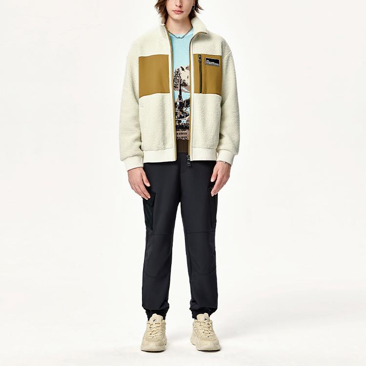 Fila Fleece Lined Casual Jacket Men Outerwear Light-Green F11M148501F-LG