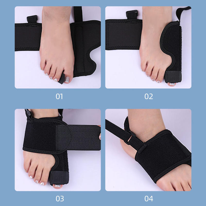 Flexible Splint Toe Separator Hallux Valgus Bunion Corrector Orthotics Feet Bone Thumb Adjuster Correction Pedicure Straightener