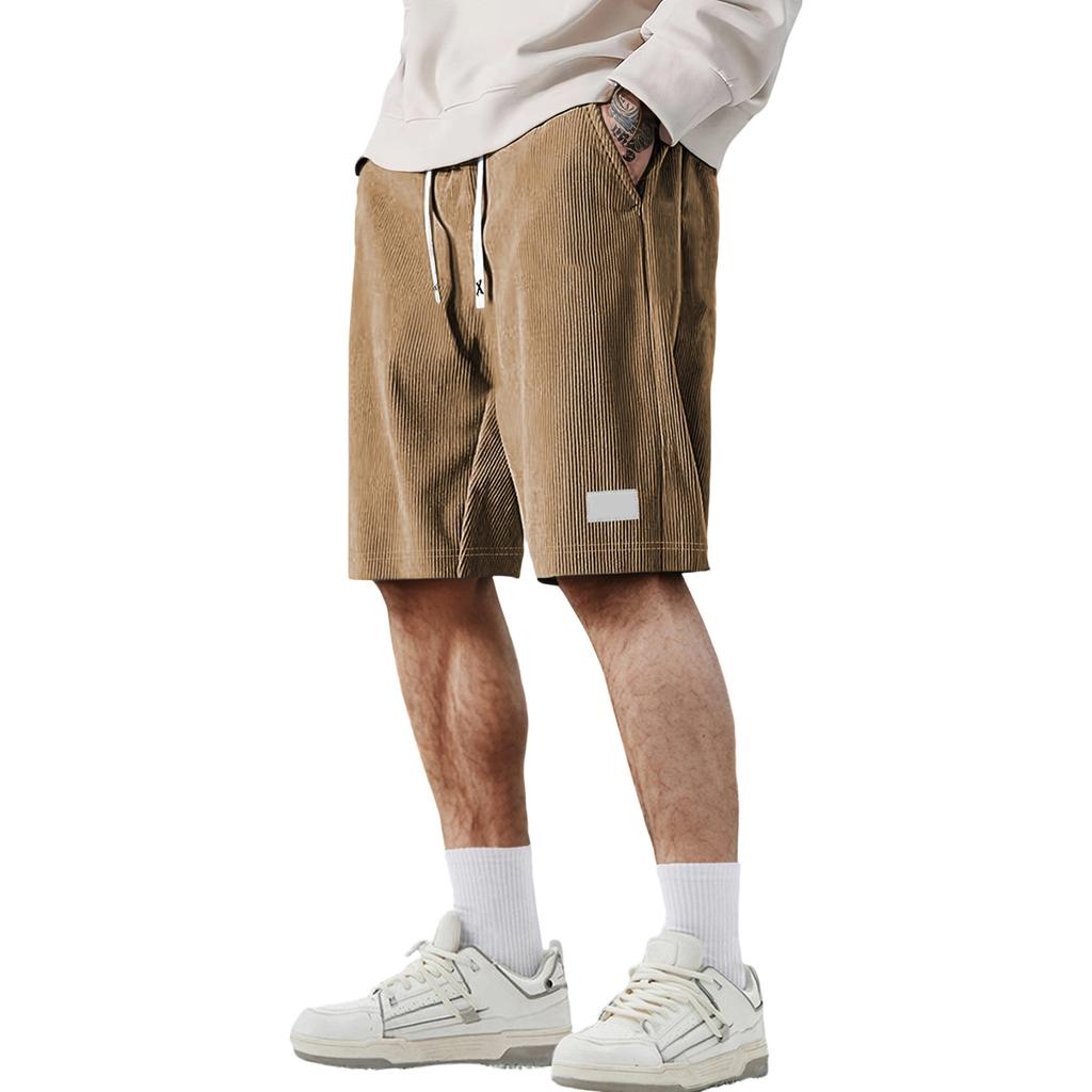 Pantaloncini di velluto a coste da uomo Pantaloncini casual da uomo Pantaloncini estivi da uomo Pantaloncini da uomo con coulisse Pantaloncini di velluto a coste da uomo Pantaloncini da spiaggia da uomo