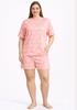 Women's Pajamas 4XL Cotton Short Sleeve Nice For Summer Loose Shorts Soft