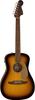 Fender Malibu Player Electric Acoustic Walnut Gold Soft Case Included Guitar, Fingerboard, Pickguard, Sunburst,