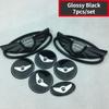 Car Styling Logo 7pcs for Hyundai GENESIS Coupe Wheel Center Decals Front Emblem Steering Wheel Sticker Rear Badge c1