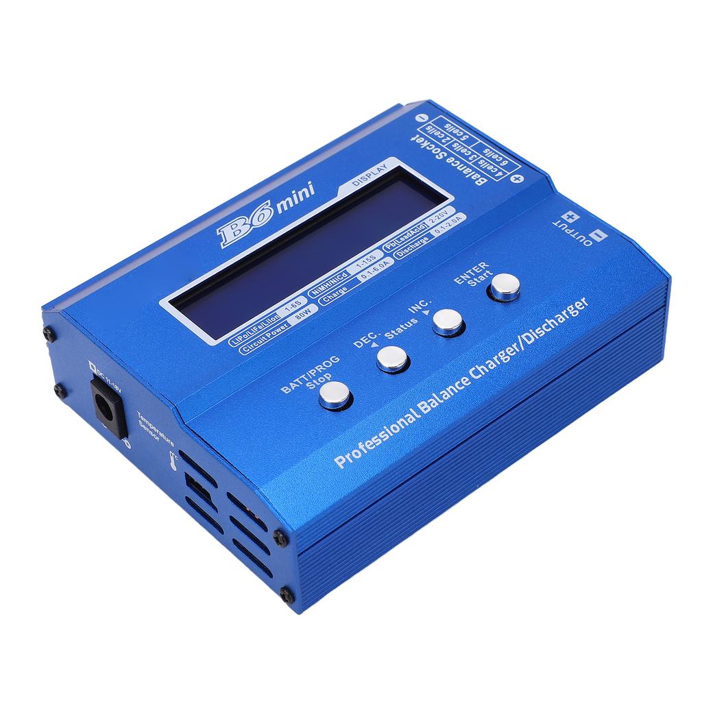 Încărcător inteligent de baterie Lipo Litiu încărcător de echilibrare a bateriei Descărcător 80W 6A DC 11?18V