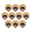 10pcs Watch Crown Spare Parts Noctilucence Stainless Steel Watch Head Replacement Accessories Gold 4.0mm