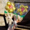 10pcs Romantic Daisy Rose Flower Balloon Colorful Five Petal Flower Balloon  Wedding Birthday Party