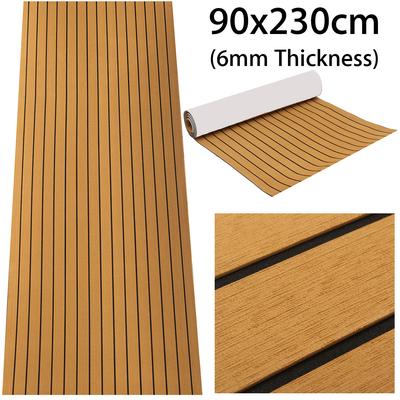 90cm Width Self-Adhesive Foam Teak Decking EVA Foam Marine Flooring Faux Boat Decking Sheet Accessories Marine 900x2300x5mm