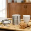 Portable Mini Matcha Powder Can Thick Tinplate Tea Sealed Jar Spice Storage Box Container Box Kitchen Gadgets Household