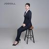 JODOLL Women's Slim Fit Wool Cashmere Blazer