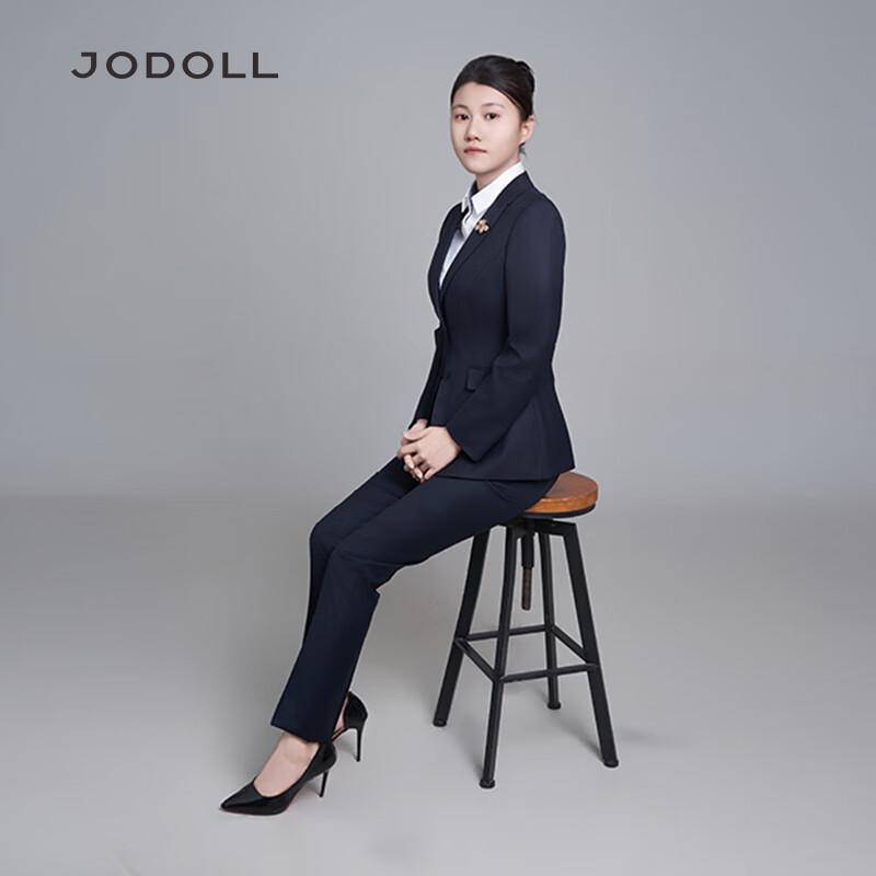 JODOLL Women's Slim Fit Wool Cashmere Blazer