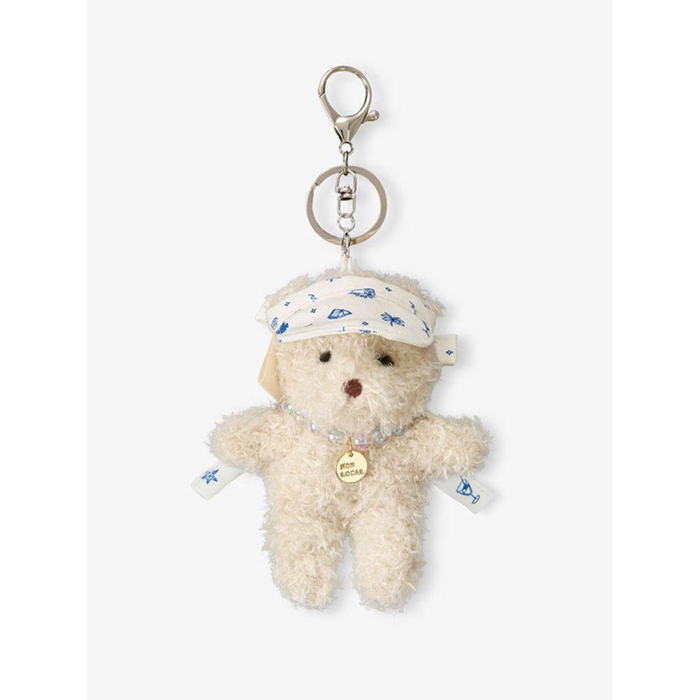 NONLOCAL Seaside Motive Sun Visor Bear keyring - Light Beige Light Beige_FREE