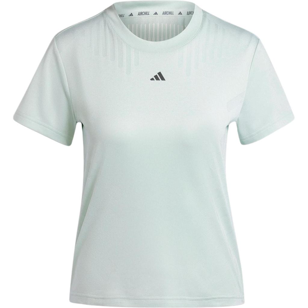Adidas Airchill Hiit Training Short Sleeve T-Shirt Women Tops Linen-Green IX0632