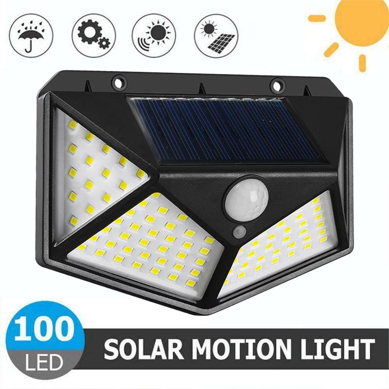 Solar Lamp Outdoor Garden Decoration Solar Led Light Waterproof Sunlight Powered Spotlight with Motion Sensor