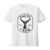 Salty Crew Unisex Taglia M Maglietta Nera Cercatori di Brividi Rischiosi Pesca Design Pesce Maglietta Streetwear Vintage Leggermente Elastica