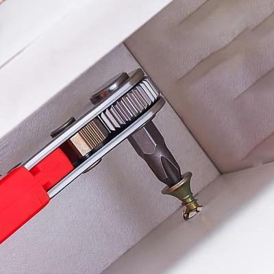 1PCS Ratchet Screwdriver Handles Narrow Spaces,  Elbow Wrench, Right Angle Bending, Cross Screwdriver