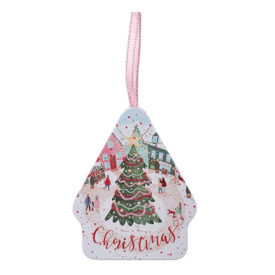 1/6 ks Vánoční krabička na cukroví Úložná nádoba se šňůrkou Snadné zavěšení Organizér na šperky Dekorace na vánoční stromeček