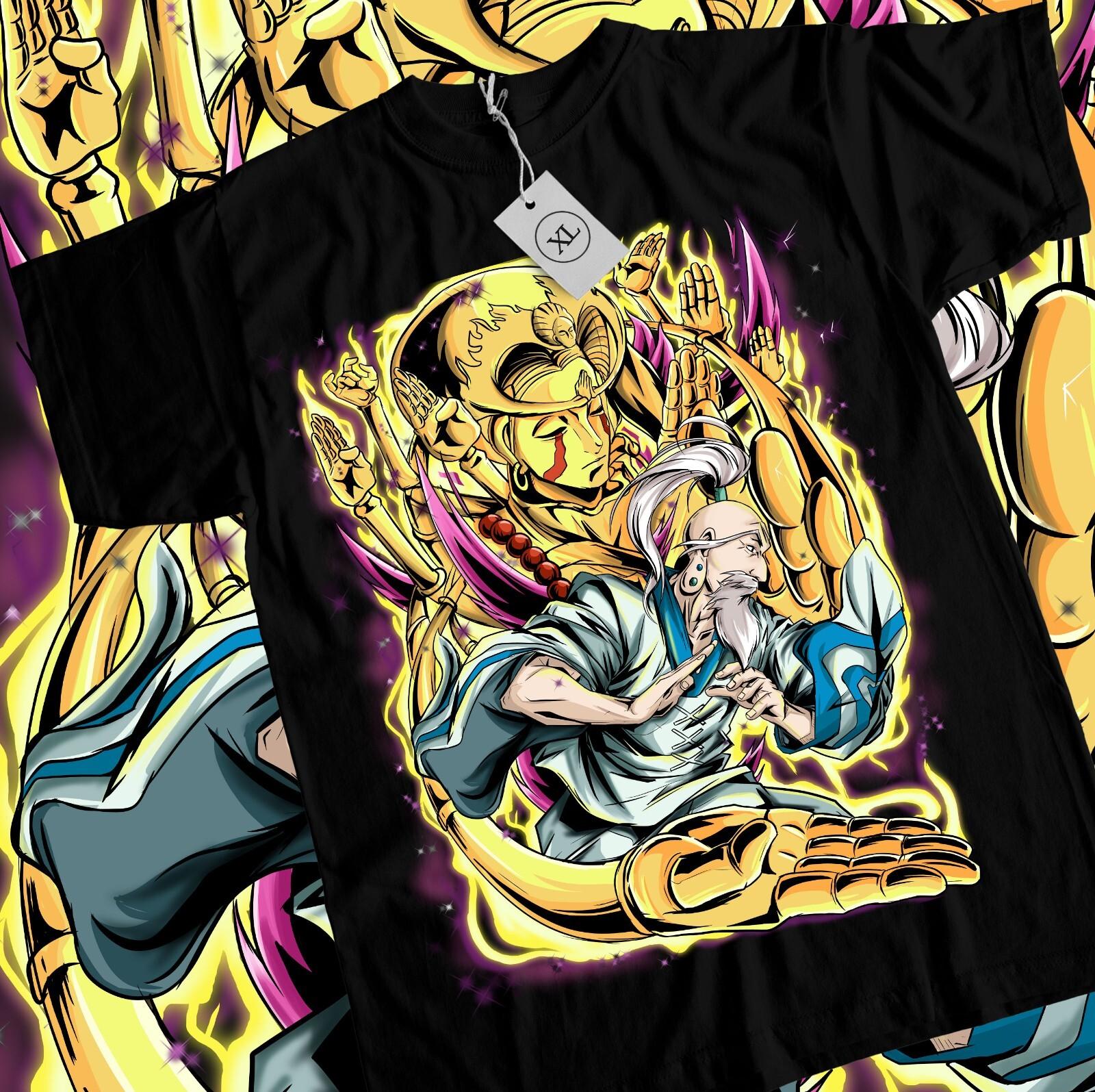 Isaac Netero T-shirt Hunter x Hunter Manga Strip Anime Japanese Shirt All Size XXXL