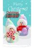 Christmas Snowman Plush Doll Ornament