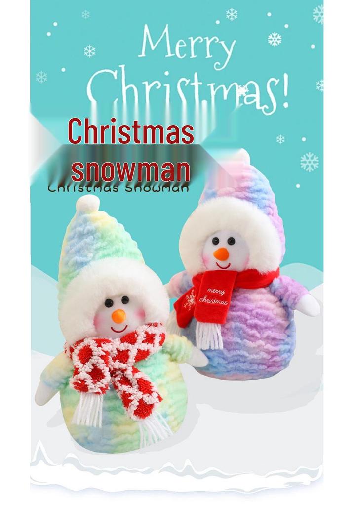 Christmas Snowman Plush Doll Ornament